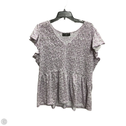 Top Short Sleeve By Lane Bryant In Purple, Size: 2x