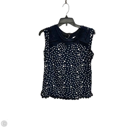 Top Short Sleeve By Meadow Rue In Polkadot Pattern, Size: S