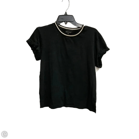 Top Short Sleeve Basic By Banana Republic In Black, Size: Xs