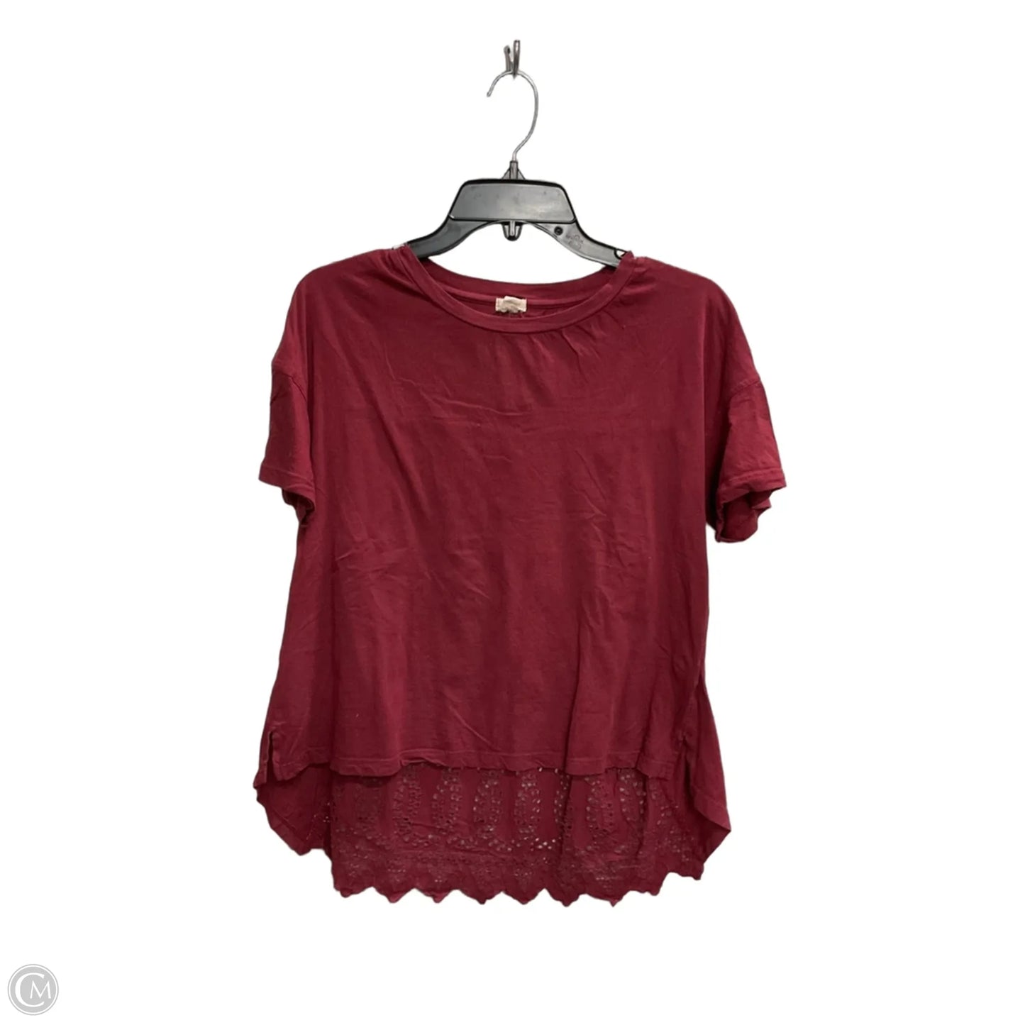 Top Short Sleeve By Tiny In Red, Size: M