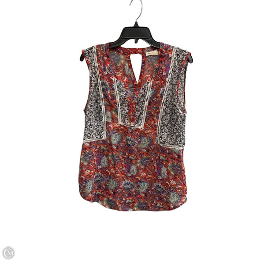 Top Sleeveless By Meadow Rue In Multi-colored, Size: M