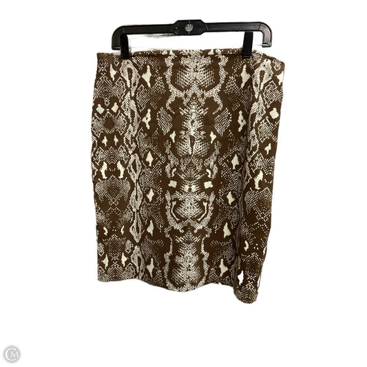 Skirt Midi By J Mclaughlin In Brown, Size: 8