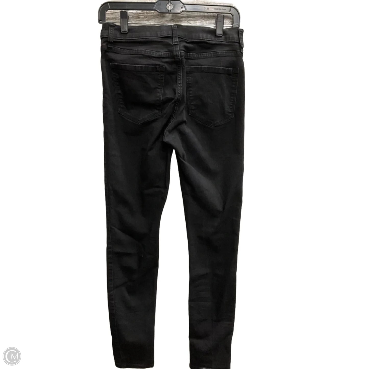 Jeans Skinny By Banana Republic In Black Denim, Size: 6