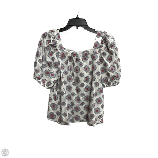 Top Short Sleeve By Ann Taylor In White, Size: S