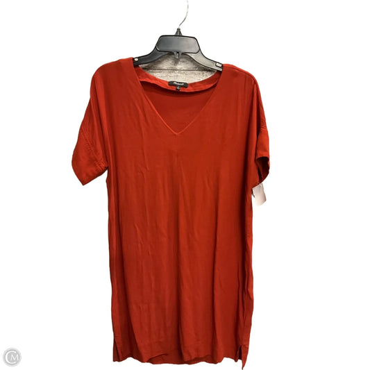 Dress Casual Midi By Madewell In Orange, Size: M