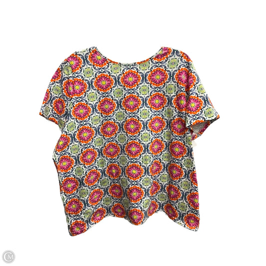 Top Short Sleeve By Talbots In Multi-colored, Size: 2x