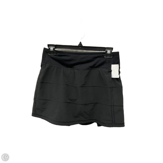 Athletic Skirt By Lululemon In Black, Size: 4