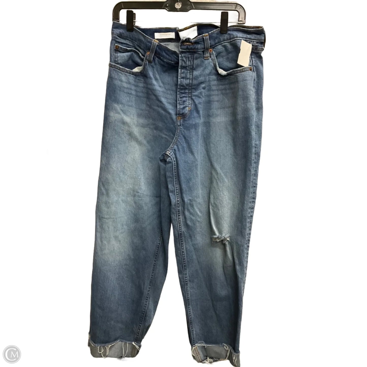 Jeans Straight By Universal Thread In Blue Denim, Size: 14
