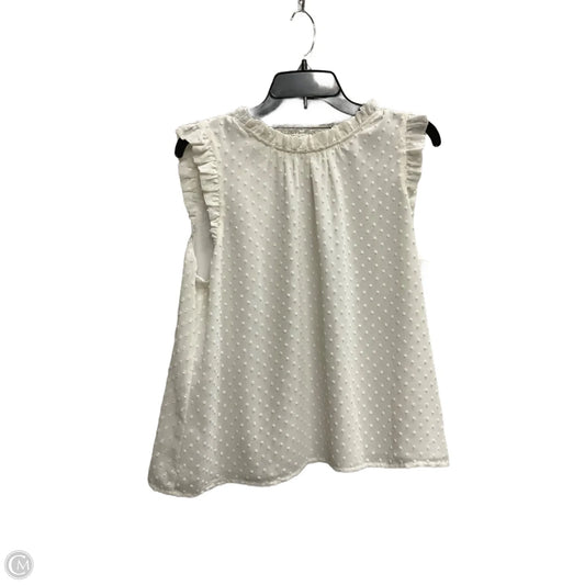 Top Short Sleeve By J. Crew In White, Size: L