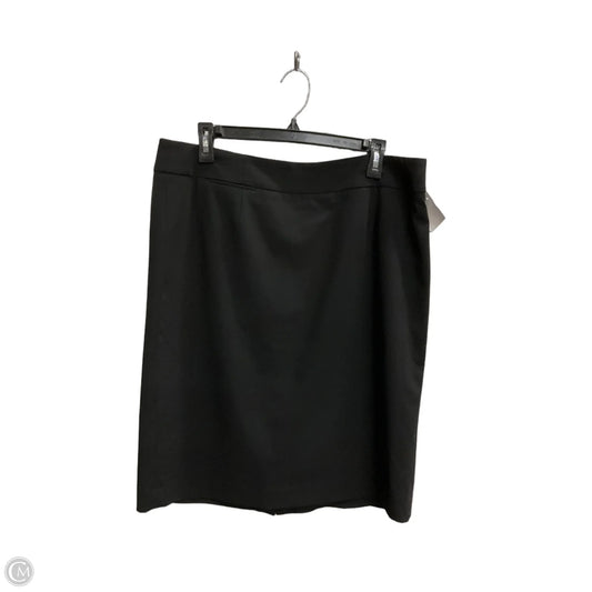 Skirt Midi By Calvin Klein In Black, Size: 14