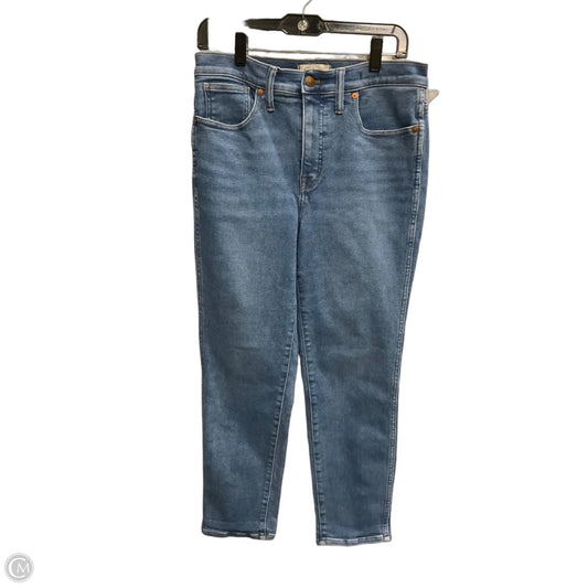 Jeans Straight By Madewell In Blue Denim, Size: 8