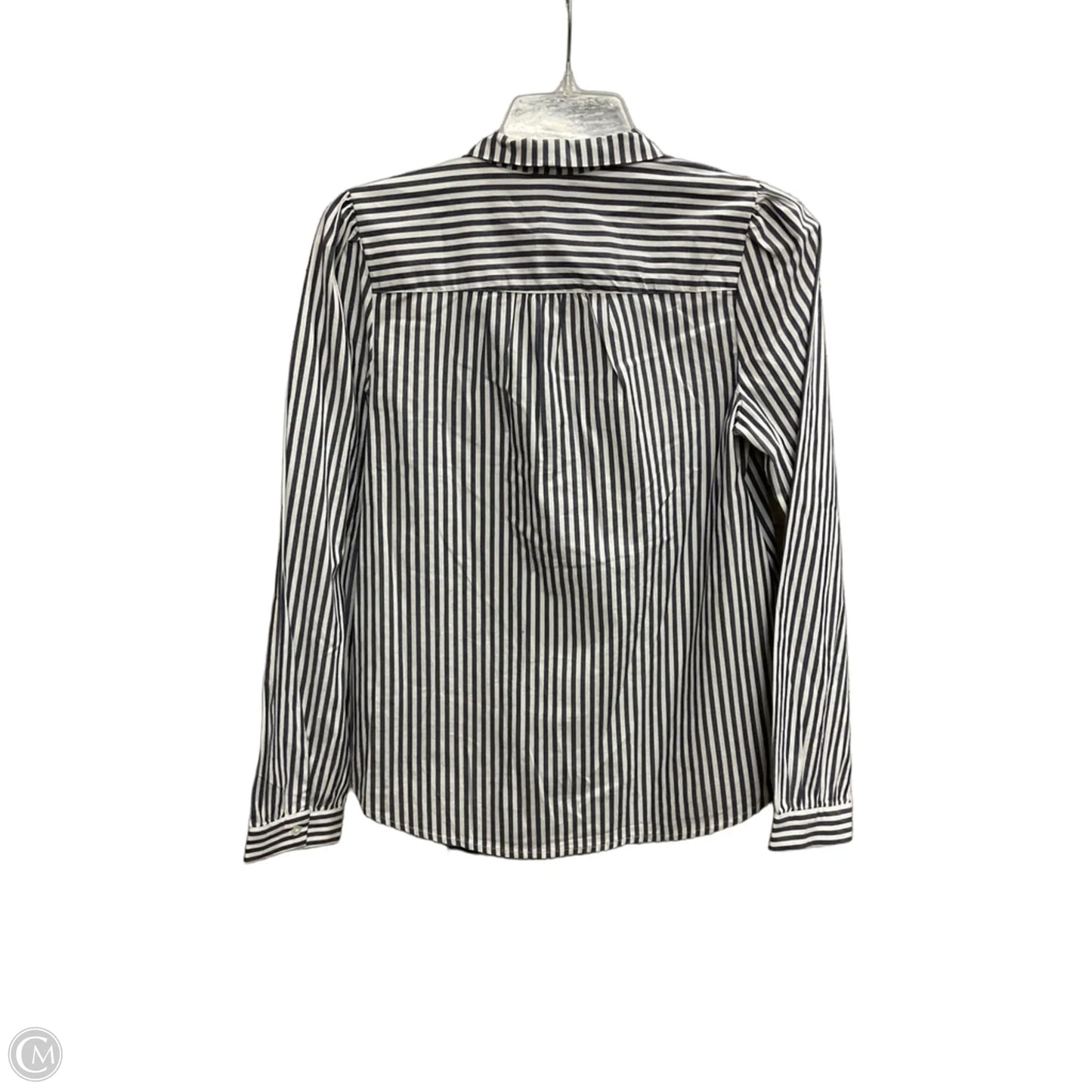 Blouse Long Sleeve By J. Crew In Striped Pattern, Size: S