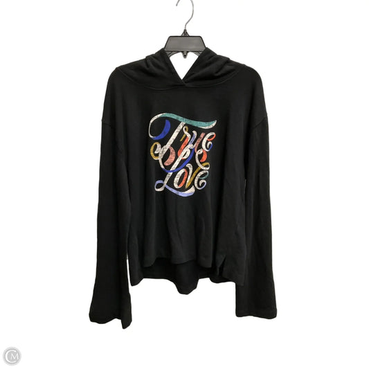 Sweatshirt Hoodie By Anthropologie In Black, Size: Xl