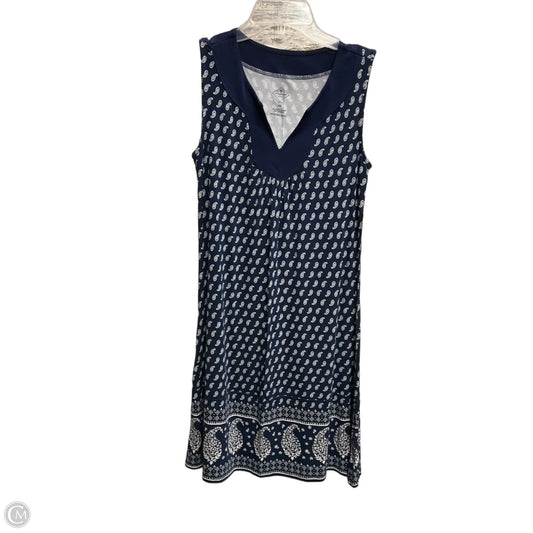 Dress Casual Midi By St Johns Bay In Navy, Size: Sp