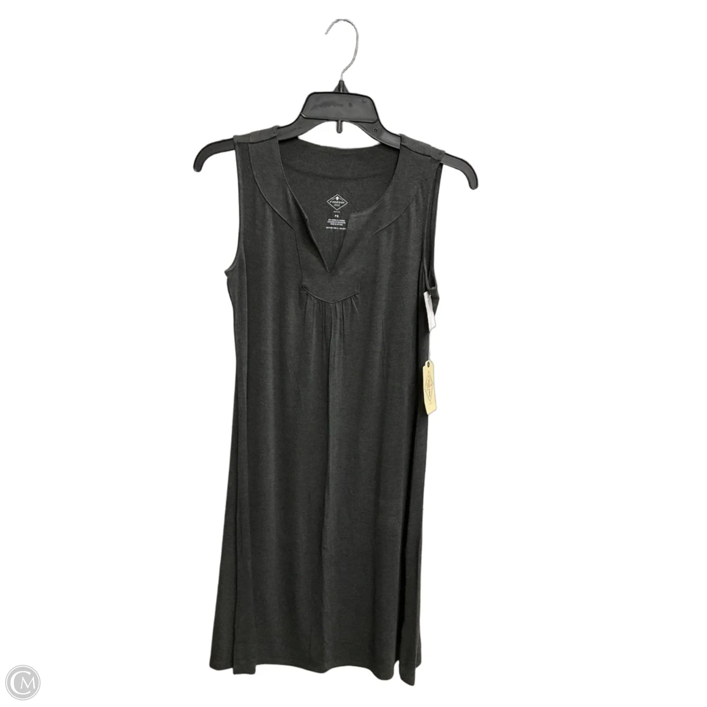 Dress Casual Midi By St Johns Bay In Grey, Size: Sp