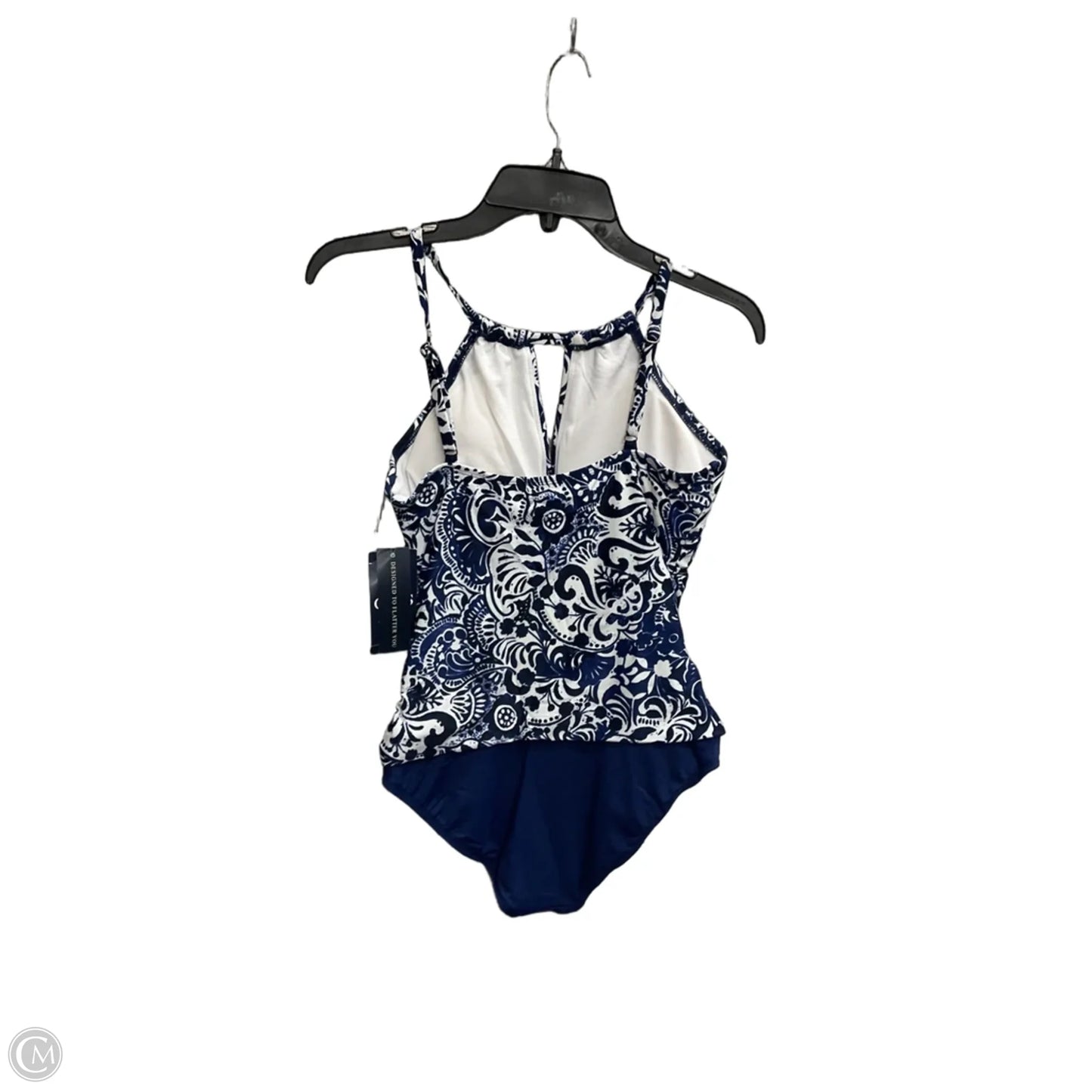 Swimsuit By Chaps In Blue, Size: S