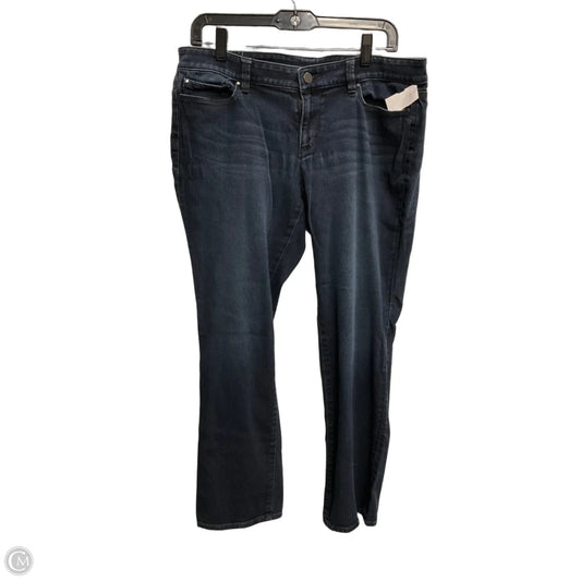 Jeans Straight By Ann Taylor In Blue Denim, Size: 12p