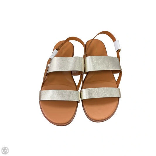 Sandals Flats By Cole-haan In Silver, Size: 11