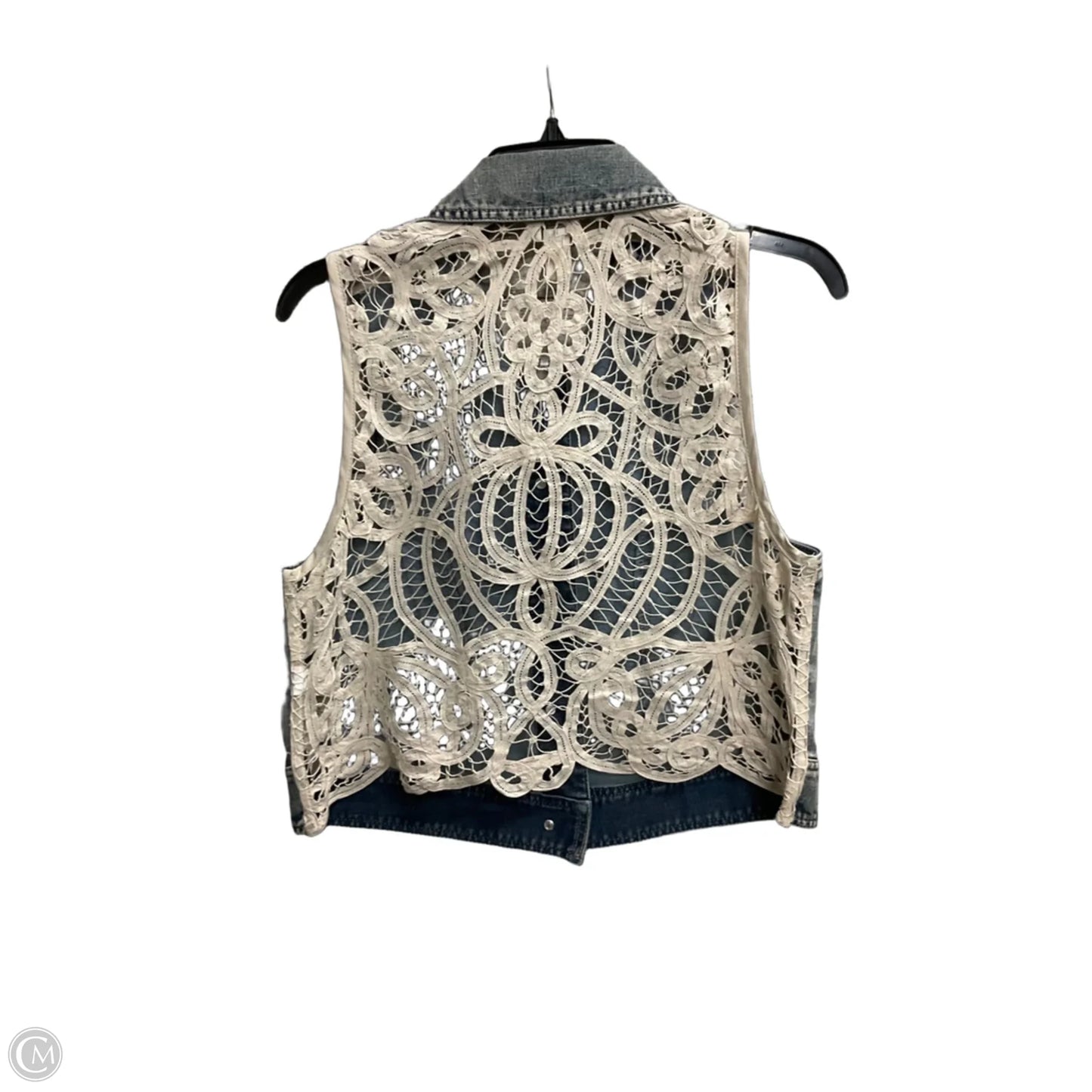 Vest Other By Chicos In Blue Denim, Size: M
