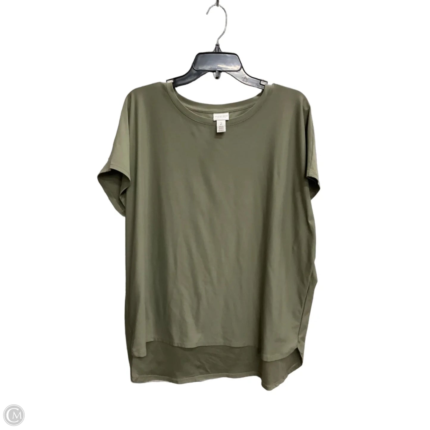 Top Short Sleeve By Chicos In Green, Size: L