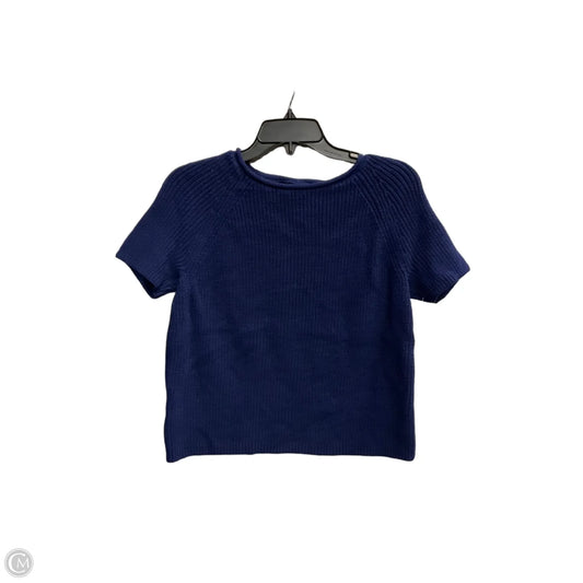 Sweater Short Sleeve By Ann Taylor In Blue, Size: M