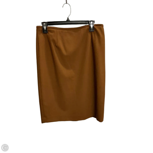 Skirt Midi By Calvin Klein In Brown, Size: 8