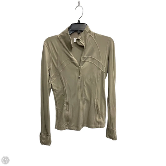 Athletic Jacket By Lululemon In Tan, Size: M
