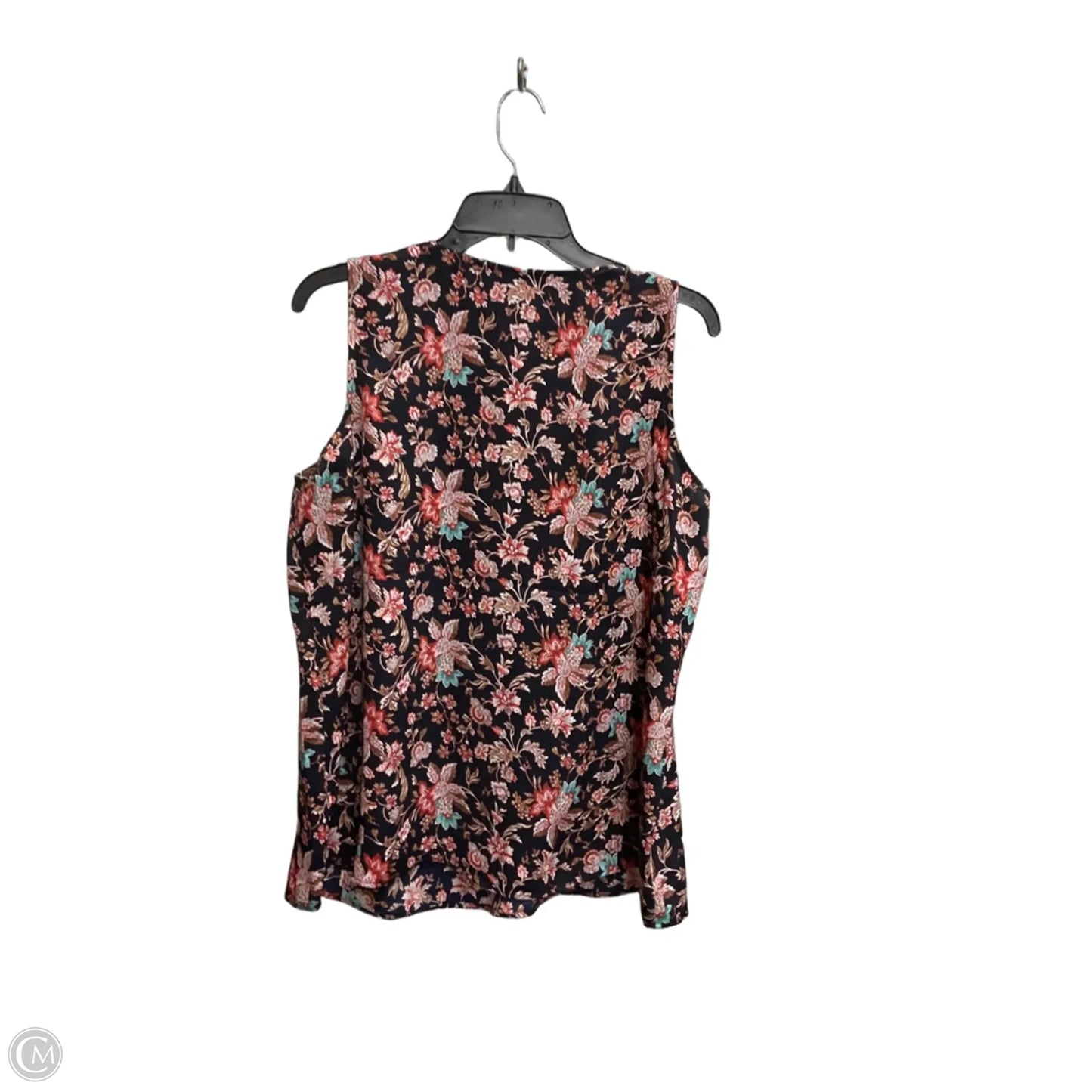 Top Sleeveless By Express In Floral Print, Size: L