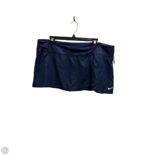 Athletic Skirt By Nike Apparel In Navy, Size: Xxl