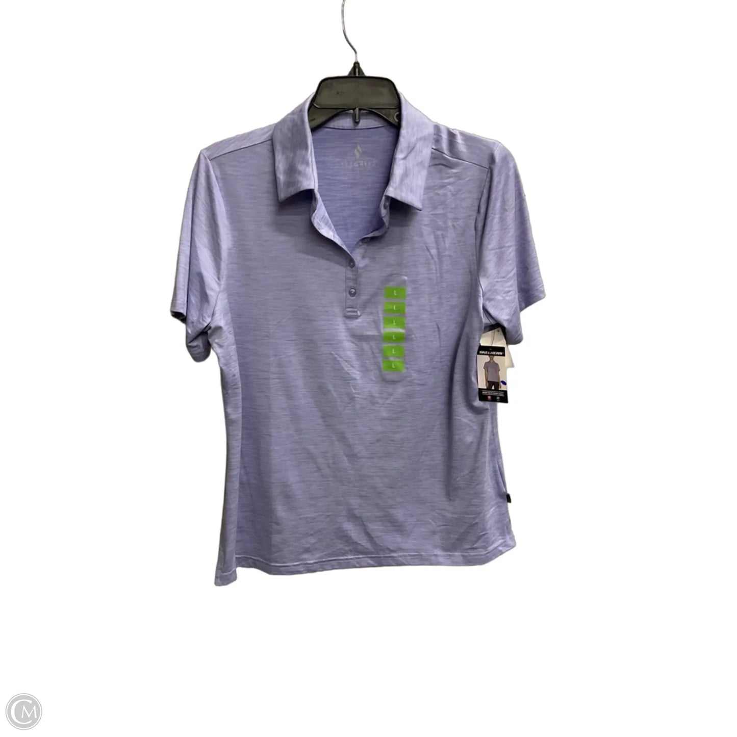 Top Short Sleeve Basic By Skechers In Purple, Size: L