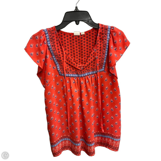 Top Short Sleeve By Gap In Red, Size: Xs