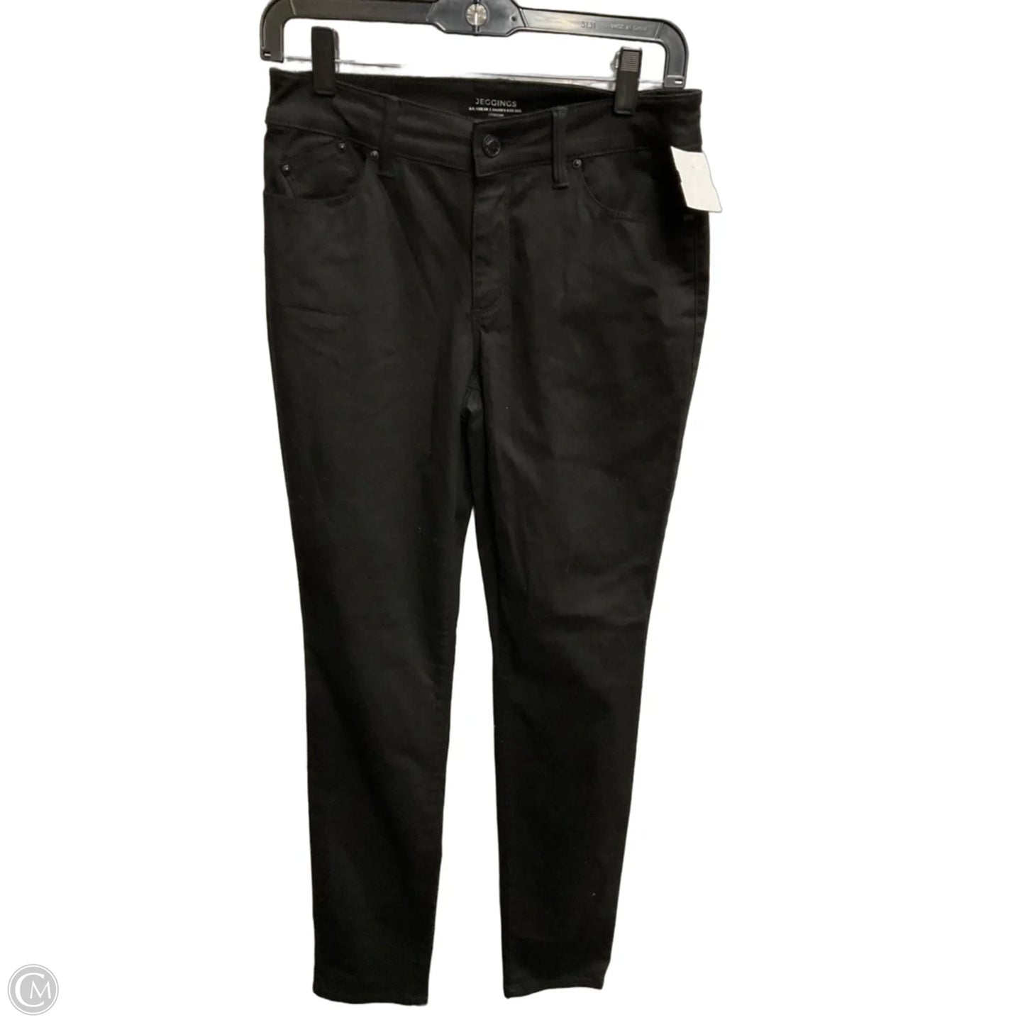 Jeans Skinny By Chicos In Black Denim, Size: 0