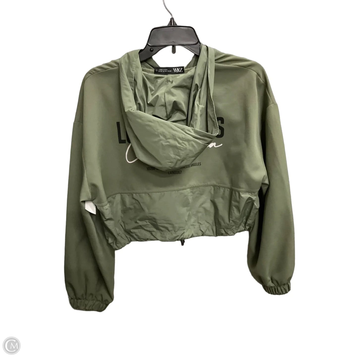 Jacket Windbreaker By Zara In Green, Size: Xs