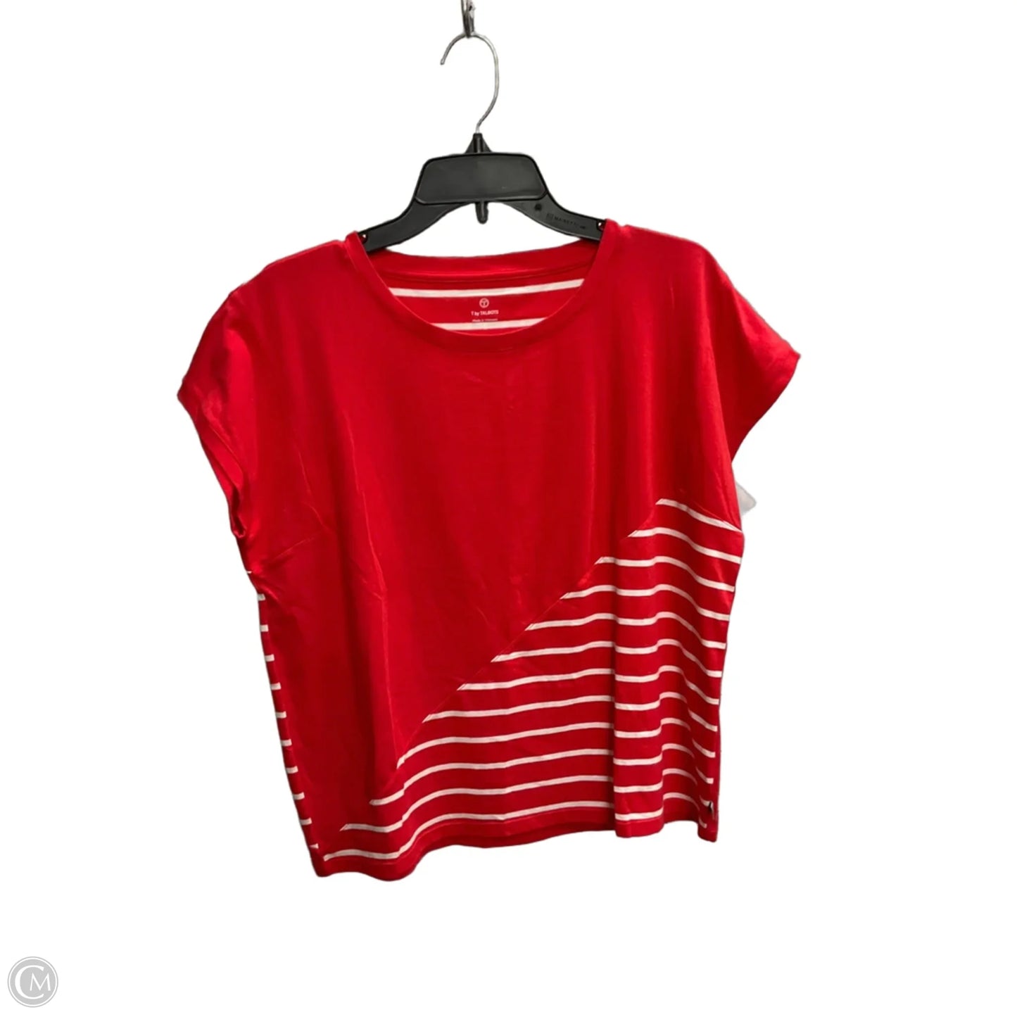 Top Short Sleeve By Talbots In Red, Size: S