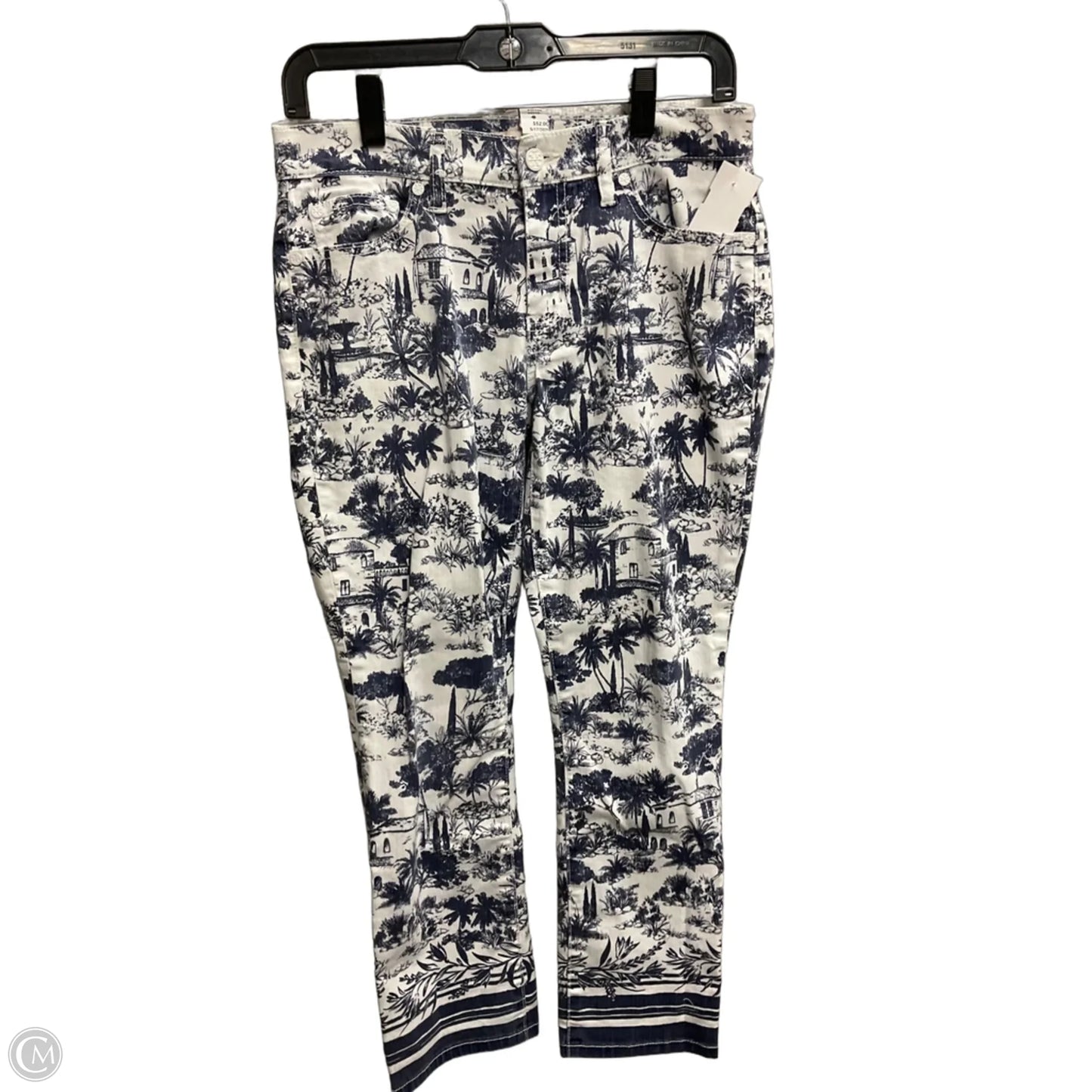 Jeans Designer By Tory Burch In White Denim, Size: 4