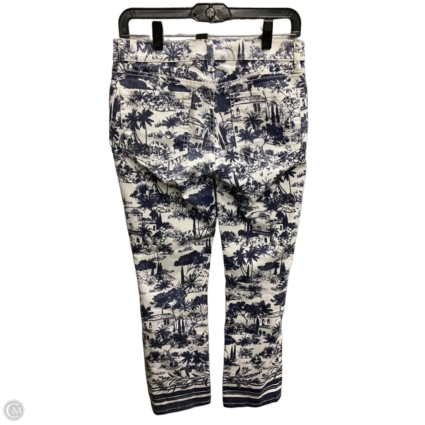 Jeans Designer By Tory Burch In White Denim, Size: 4