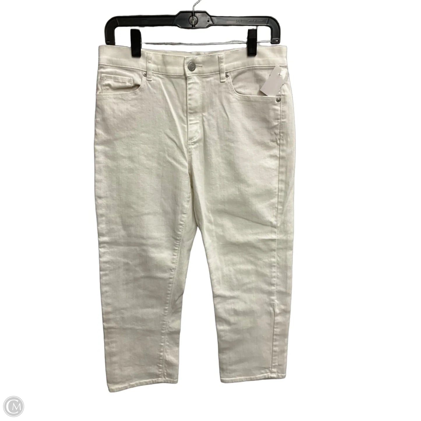 Pants Cropped By Loft In White, Size: 6p