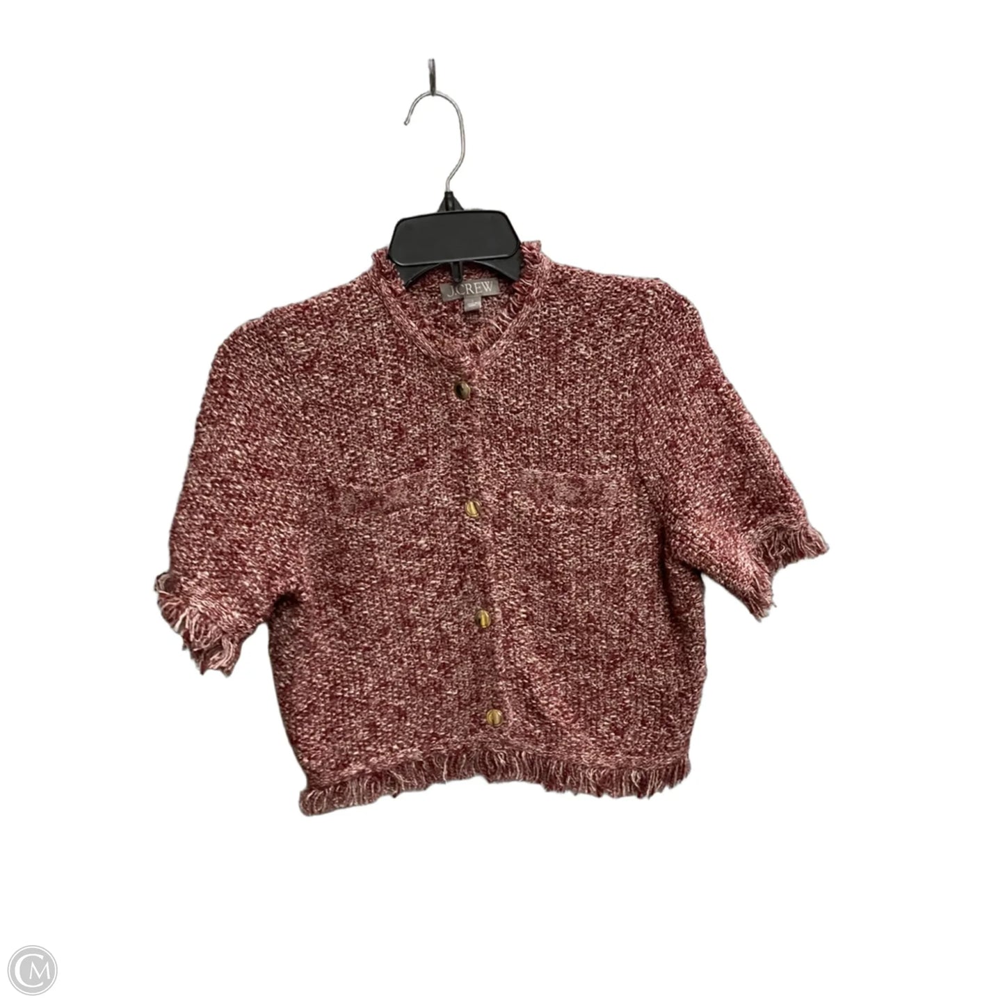 Sweater Short Sleeve By J. Crew In Red, Size: S