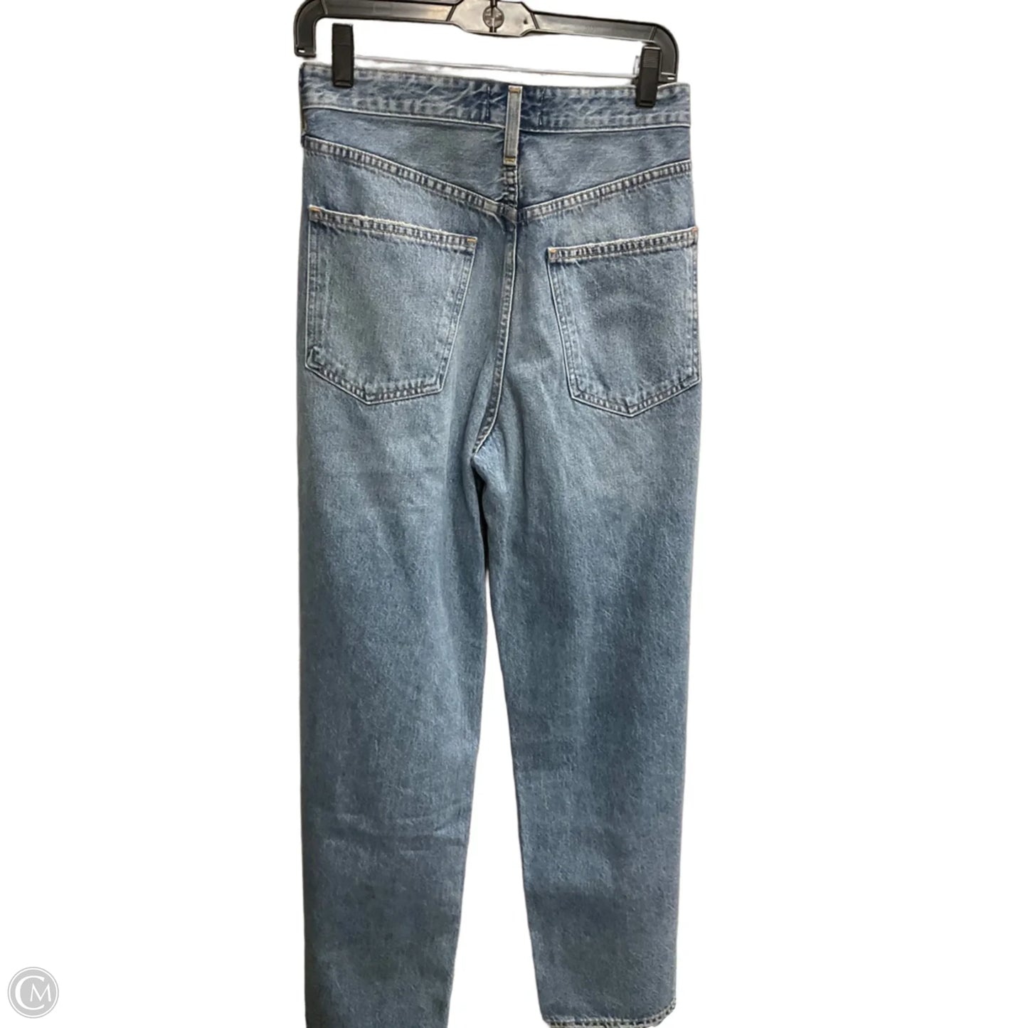 Jeans Wide Leg By Agolde In Blue Denim, Size: 0
