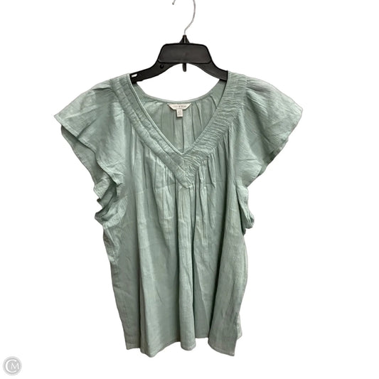 Top Short Sleeve By Lucky Brand In Green, Size: L