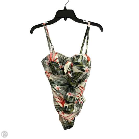 Swimsuit By Kona Sol In Tropical Print, Size: M