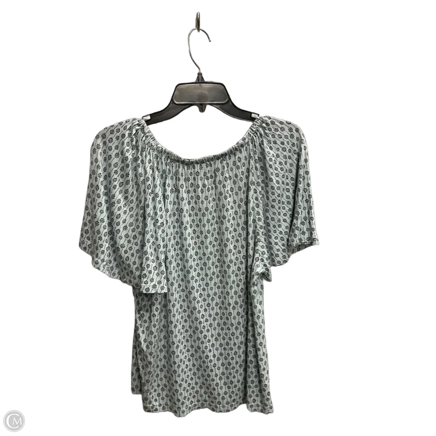 Top Short Sleeve Basic By Loft In Blue, Size: L