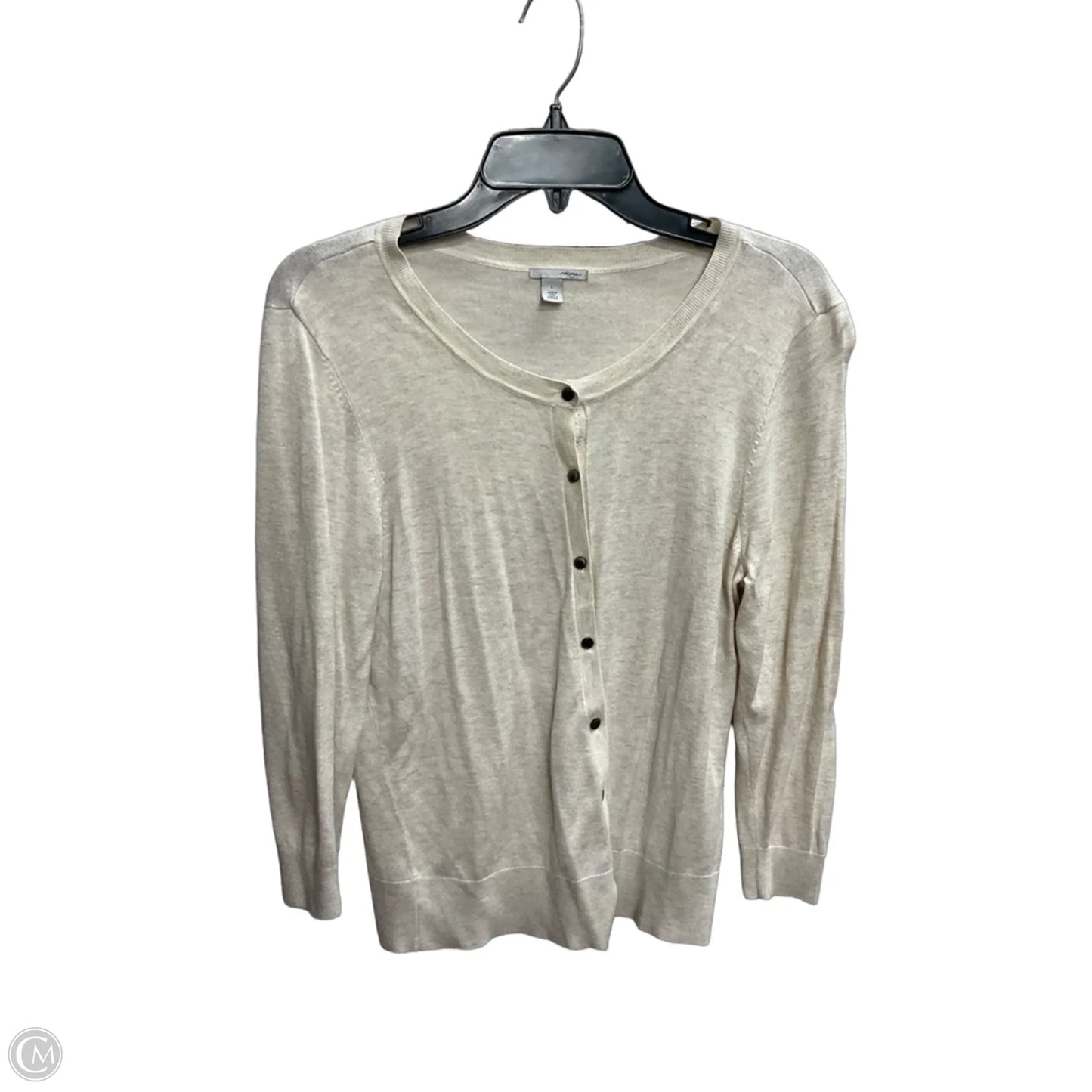 Cardigan By Halogen In Cream, Size: L