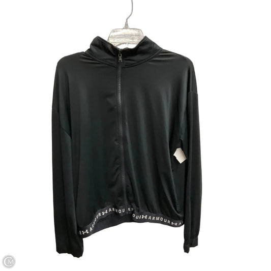 Athletic Jacket By Under Armour In Black, Size: L