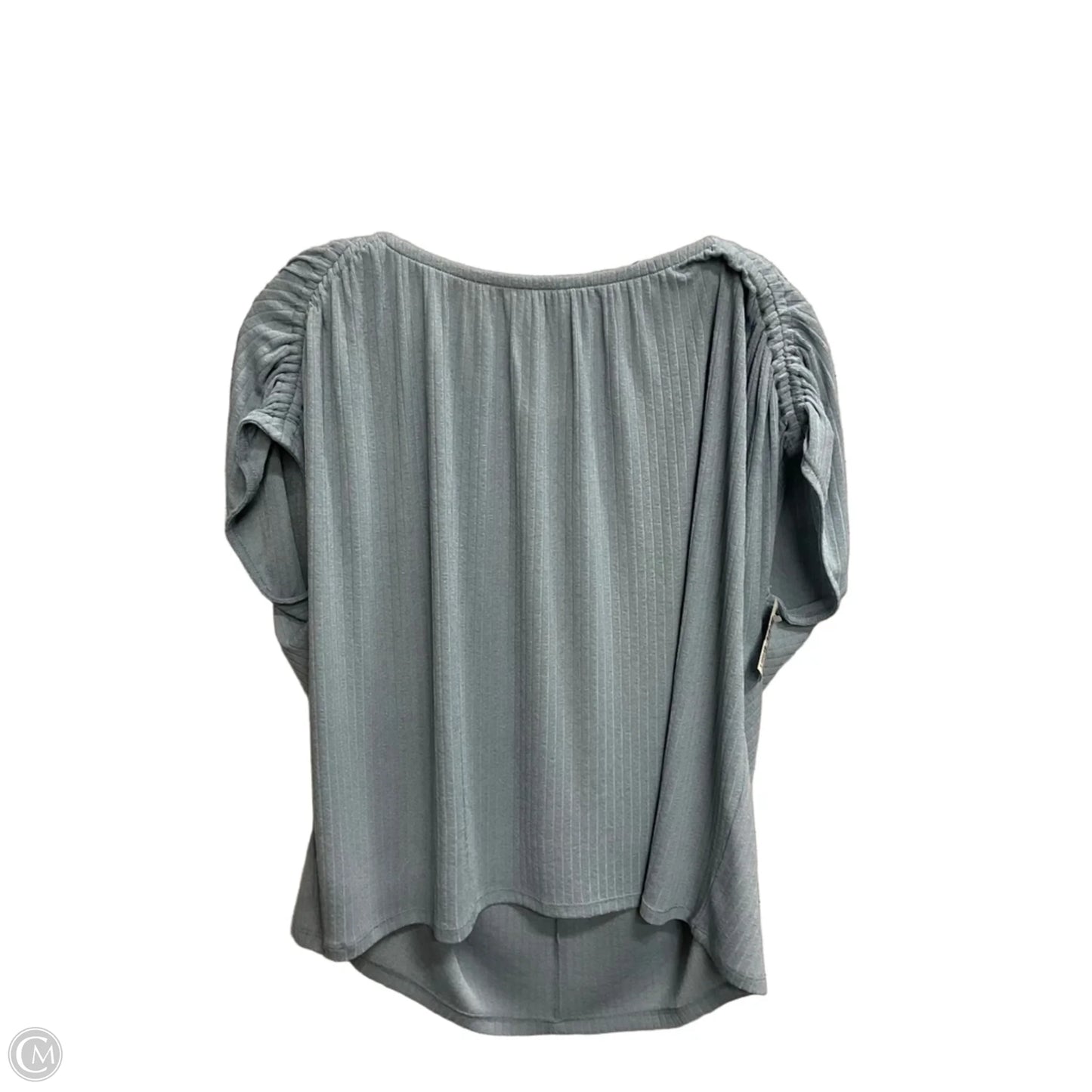 Top Short Sleeve By Loft In Blue, Size: L