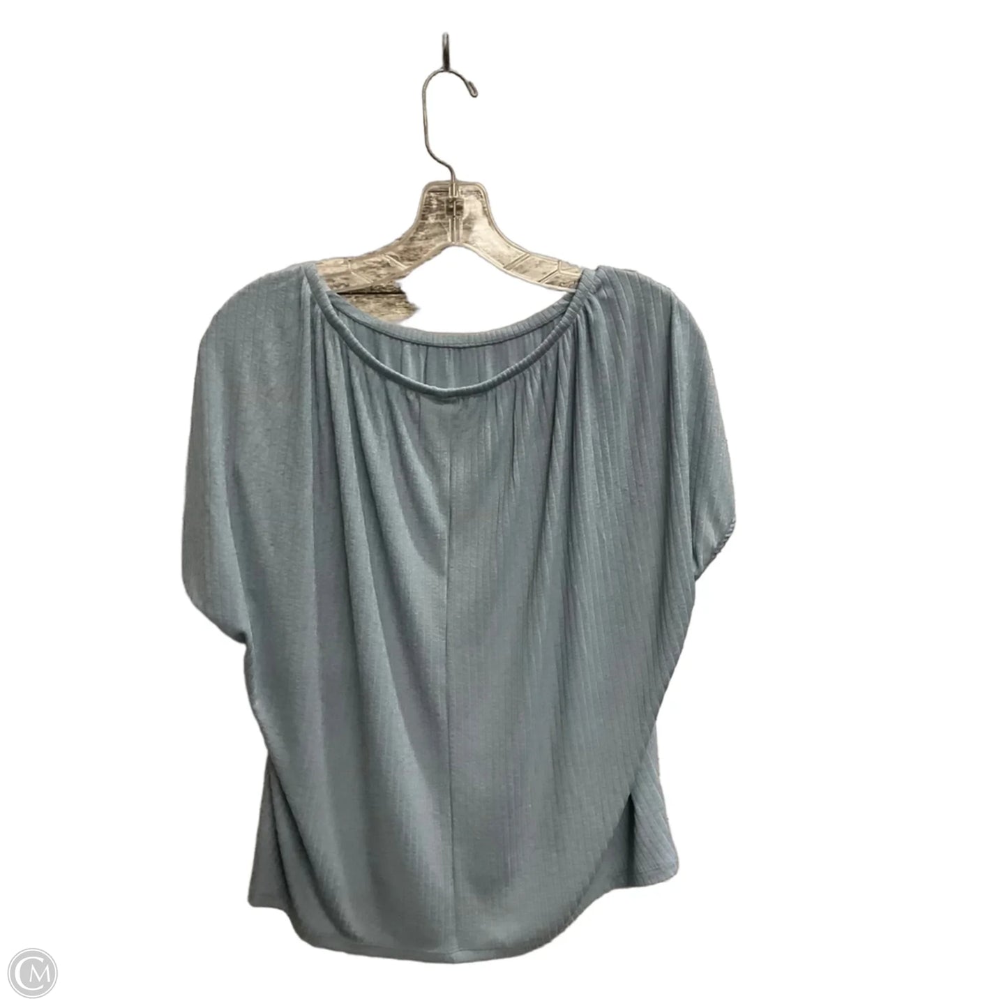 Top Short Sleeve By Loft In Blue, Size: L