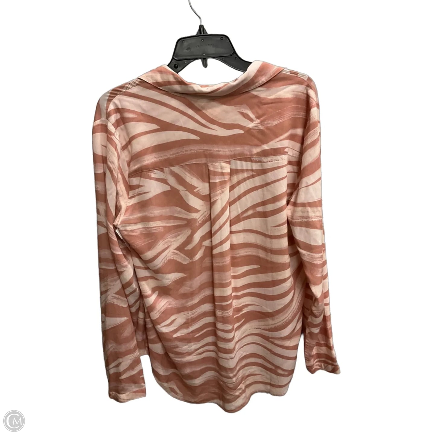 Blouse Long Sleeve By Cloth & Stone In Pink, Size: M