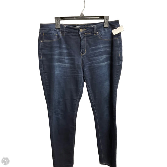 Jeans Skinny By Royalty In Blue Denim, Size: 14