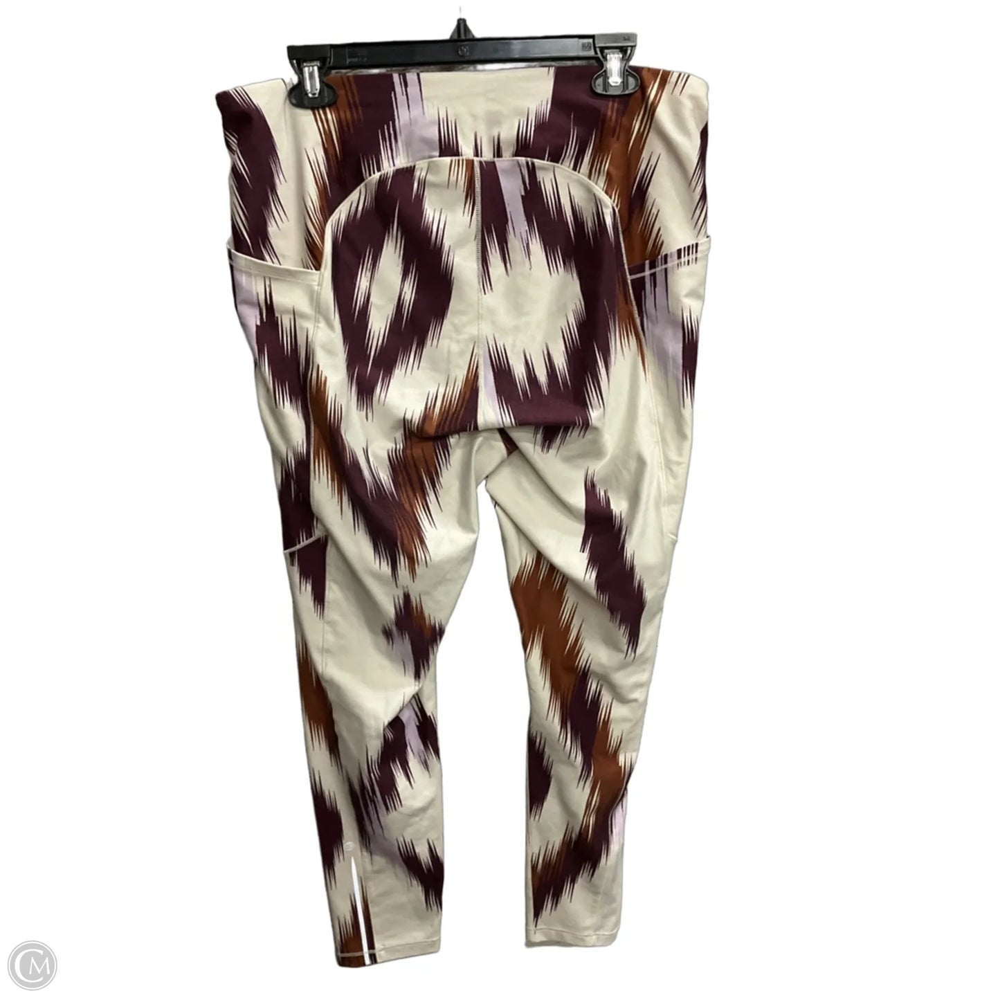 Athletic Leggings By Calia In Cream, Size: Xl