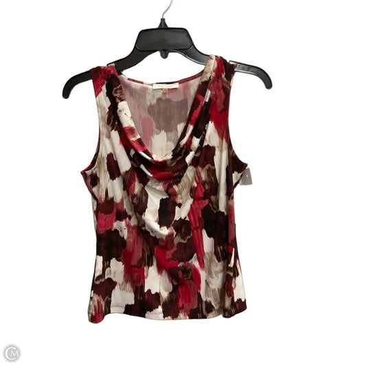 Top Sleeveless By Calvin Klein In Red, Size: Mp
